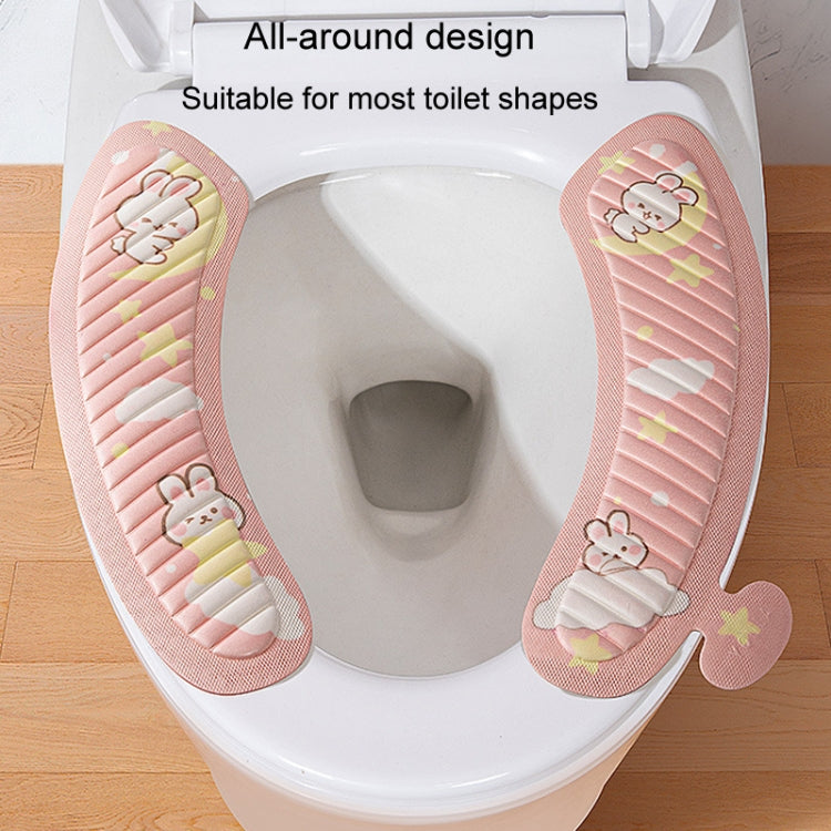 EVA Adhesive Toilet Pad Four Seasons Universal Cartoon Cute Waterproof Toilet Sticker