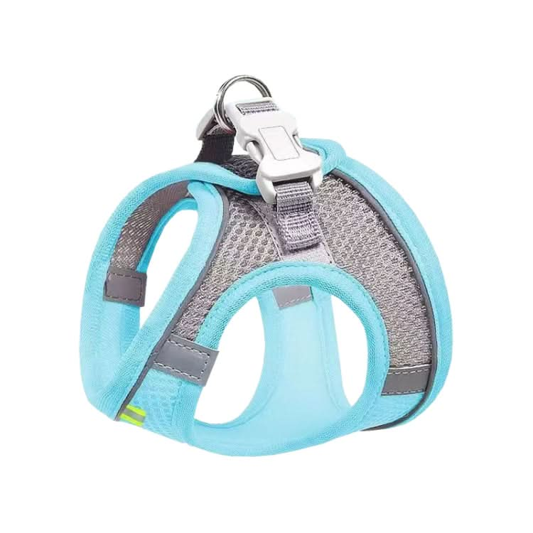 Undershirt Style Pet Chest Harness Summer Breathable Reflective Dog Leash, Series 2 - Reluova