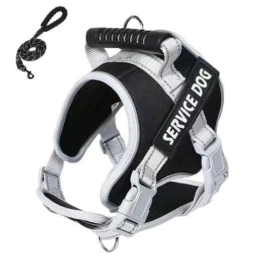 Large Dog Explosion Proof Punch Chest Harness Dog Travelling Leash, Series 1 - Reluova