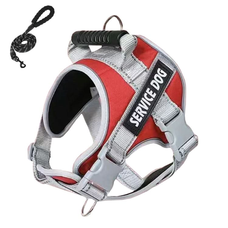 Large Dog Explosion Proof Punch Chest Harness Dog Travelling Leash, Series 2 - Reluova