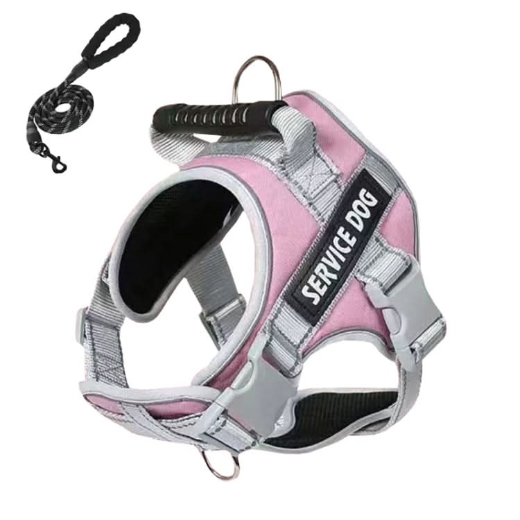 Large Dog Explosion Proof Punch Chest Harness Dog Travelling Leash, Series 2 - Reluova