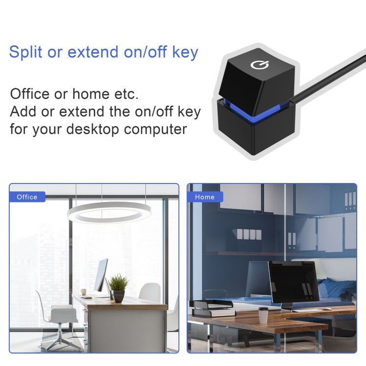 Desktop Computer Mobile Switch Computer Extension Cable Start Button
