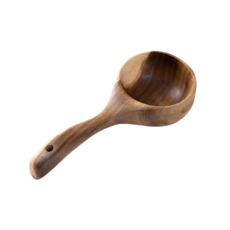 Household Wooden Long Handle Large Soup Spoon Eating Noodle Spoon Water Scoop Reluova