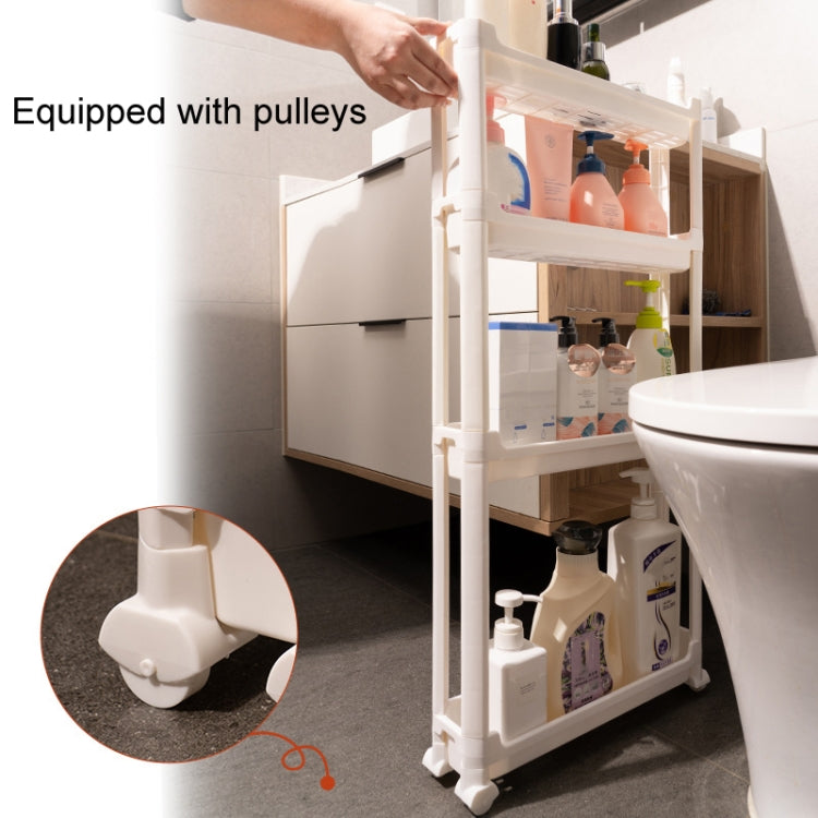 Bathroom Door Narrow Shelf Toilet Crack Floor Trolley Organiser Reluova