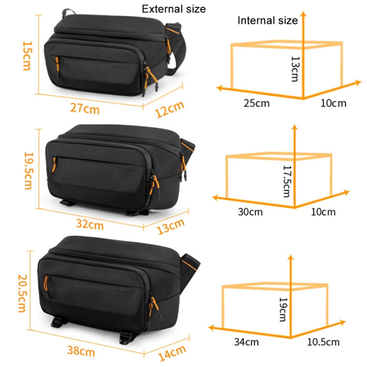 Cwatcun D133 Camera Chest Bag Multi-functional Handheld Slanting Cross Shoulder Camera Casual Bag