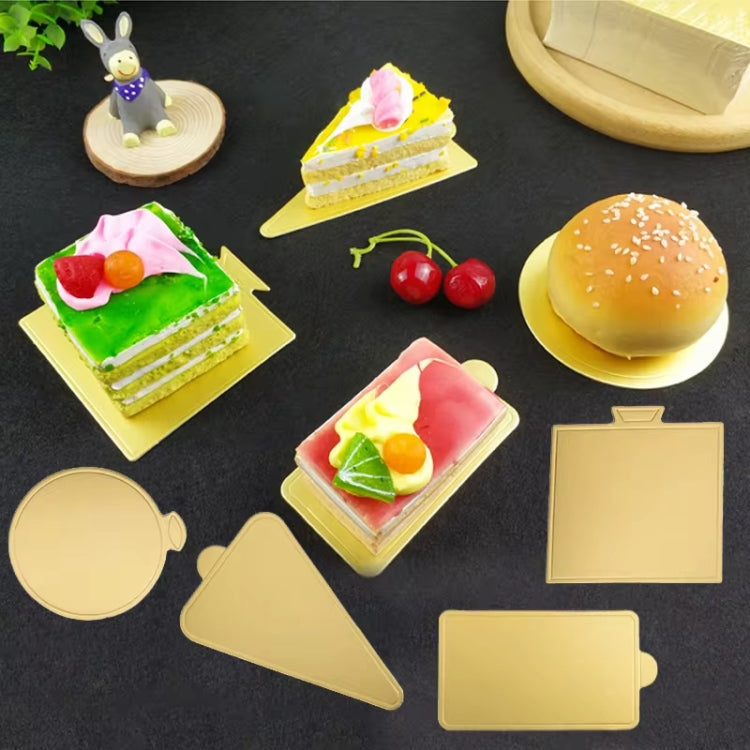 Golden Paper Plates Dessert Board Base Mousse Mat Cake Cardboard Pastries Display Tray My Store