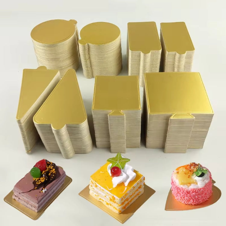 Golden Paper Plates Dessert Board Base Mousse Mat Cake Cardboard Pastries Display Tray My Store