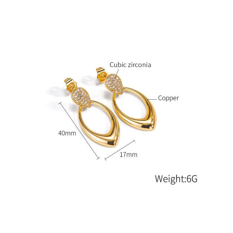 1pair Vintage Temperament Geometric Earrings-Reluova