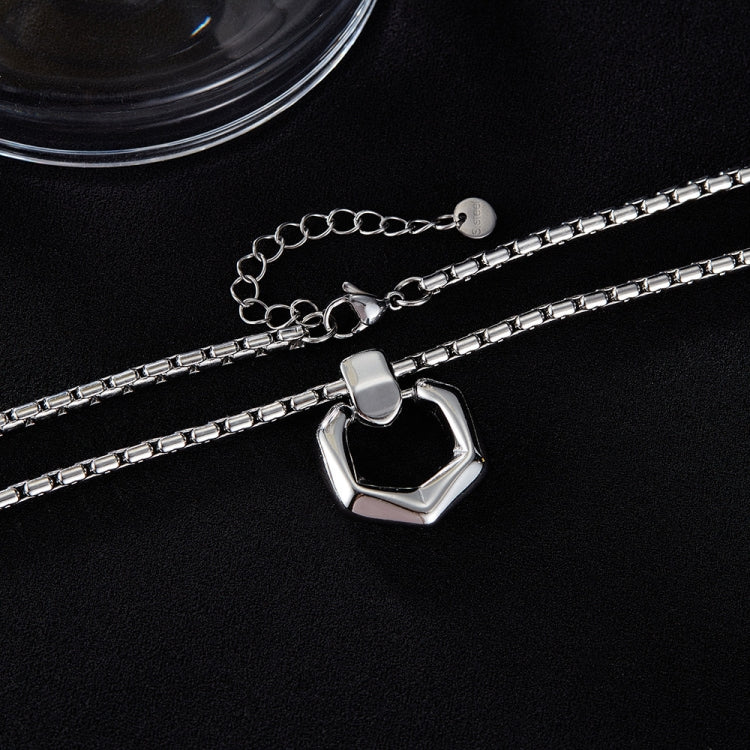 Simple Stainless Steel Geometric Pendant Necklace My Store