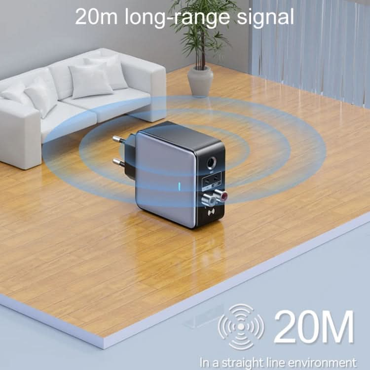 OMS-H6 Bluetooth 5.3 Adapter Wireless Audio Receiver And Transmitter EU Plug