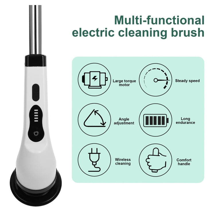 JY-6010 Household Retractable Dual-purpose Rotating Cleaning Brush Bathroom Glass Brush