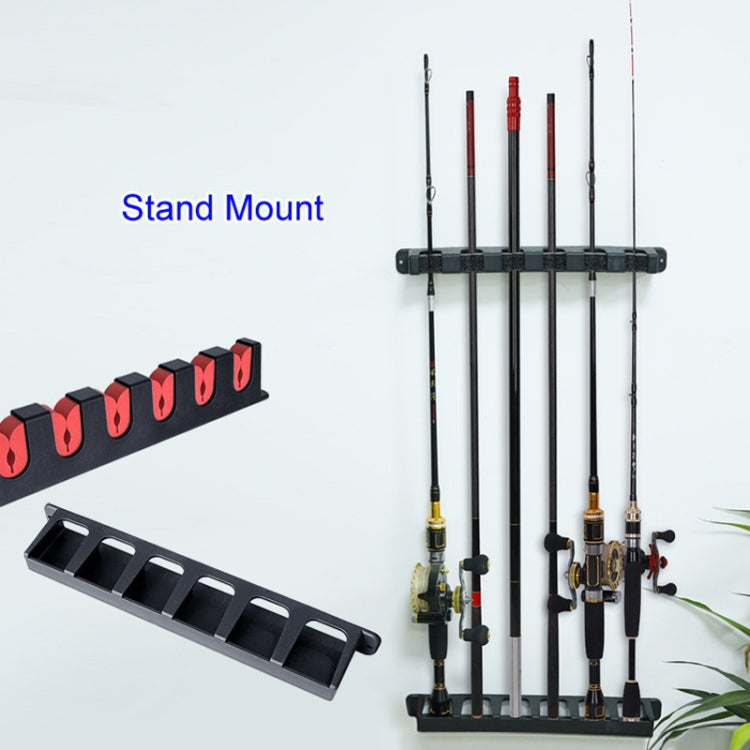 6-hole EVA Fishing Rod Storage Display Rack Club Holder