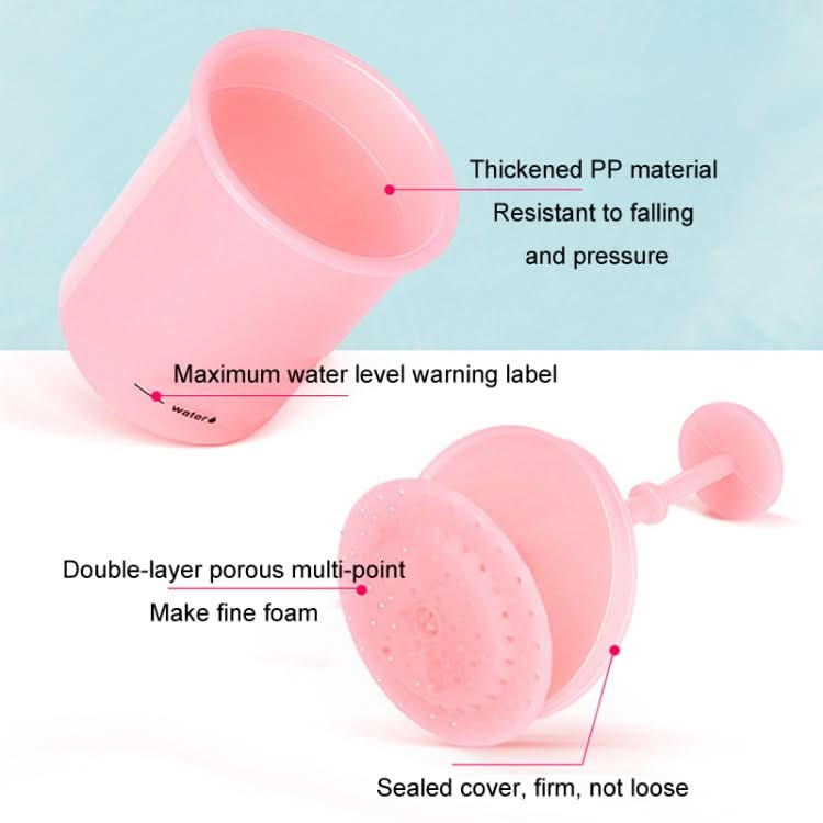 Facial Cleanser Foaming Maker Bubbler Cup Travel Portable Manual Foaming Bottle Reluova