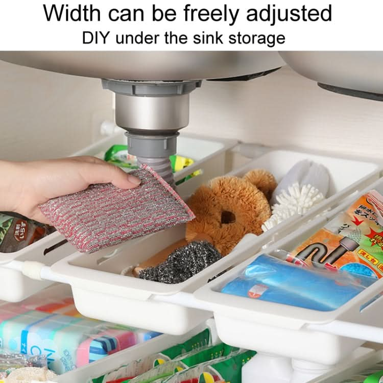 No Punch Under Sink Shelf Household Multifunctional Cabinet Organizer