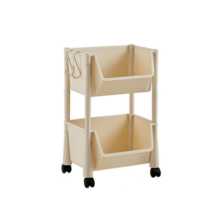 Household Movable Floor-Standing Trolley Bookcase Multifunctional Kitchen Bedroom Shelf With Wheels