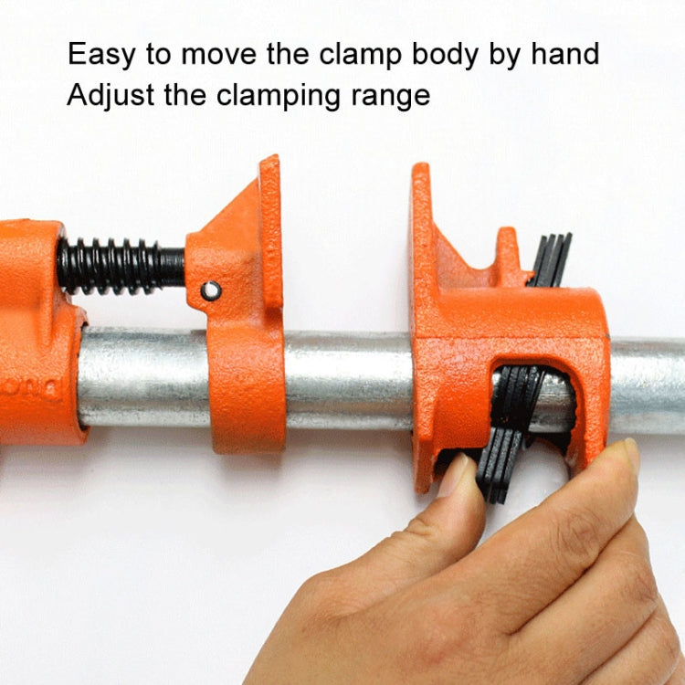 Woodworking Pipe Clamps Plumbing Fixing Clamps Horizontal Plywood with Clamps, Without Water Pipe