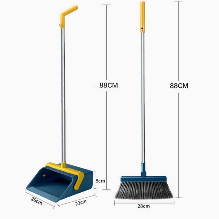 Broom And Dustpan Set With Double-Sided Tooth Scraping My Store