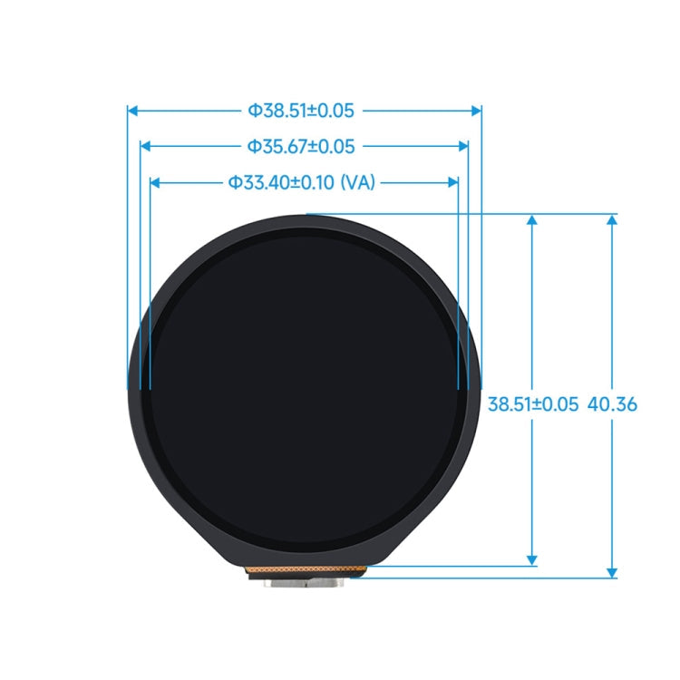 Waveshare 25098 ESP32-S3 1.28-Inch Round Touch LCD Development Board Reluova