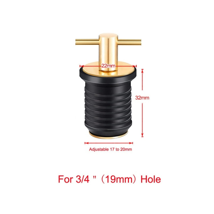 Marine Motorboat Deck Cross Drain Plug Screw