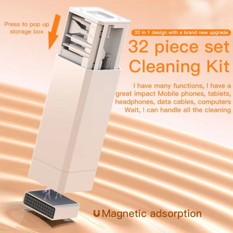 32-in-1 Digital Product Universal Cleaning Kit Can Store SD Card / SIM Card / Game Card