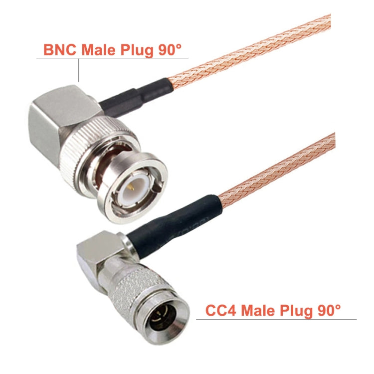 CC4 Male To BNC Male Elbow Connector Cable RG179 Coaxial RF Cable My Store