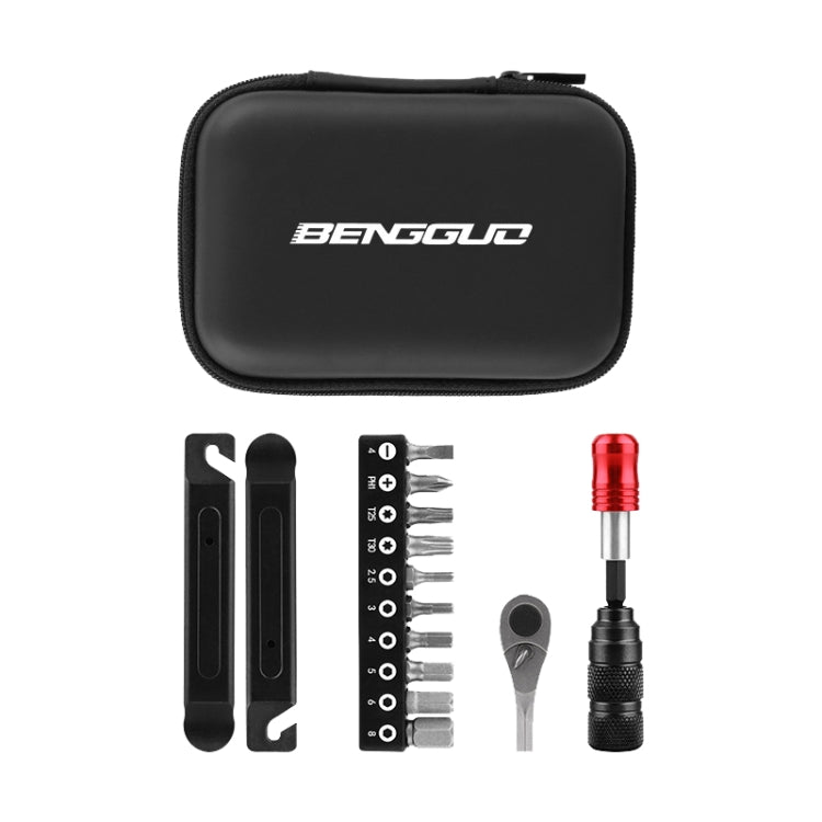 BENGGUO Bicycle Repair Tool Mountain Bike Ratchet Wrench Repair Combination Set Reluova