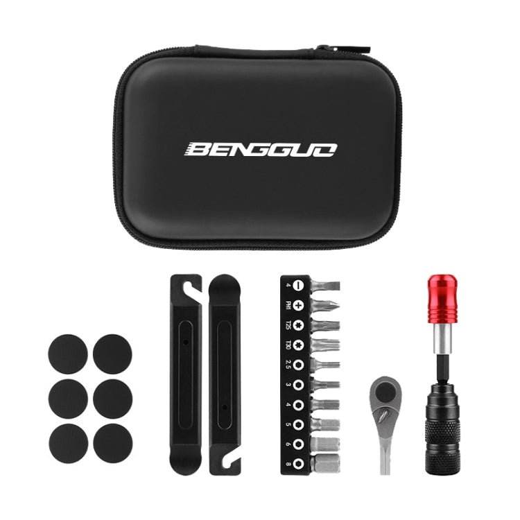 BENGGUO Bicycle Repair Tool Mountain Bike Ratchet Wrench Repair Combination Set Reluova