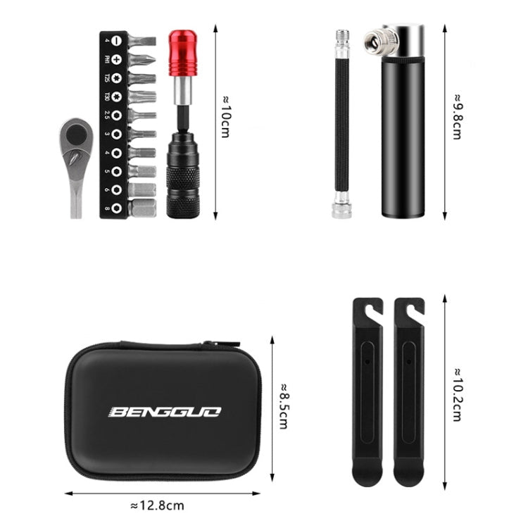 BENGGUO Bicycle Repair Tool Mountain Bike Ratchet Wrench Repair Combination Set Reluova