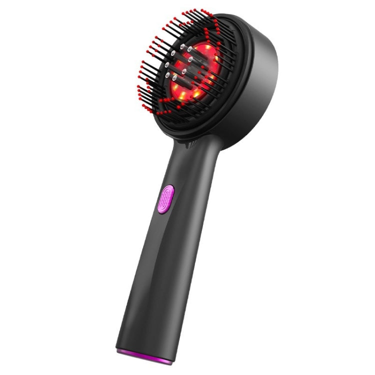 630nm Red Light Massage Comb Scalp Care Liquid Guide Hair Growth Instrument(Deep Gray)-Reluova