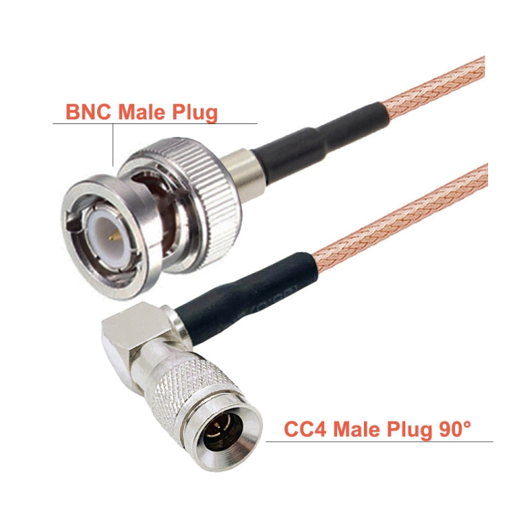 CC4 Male Elbow To BNC Male Connector Cable RG179 Coaxial RF Cable My Store