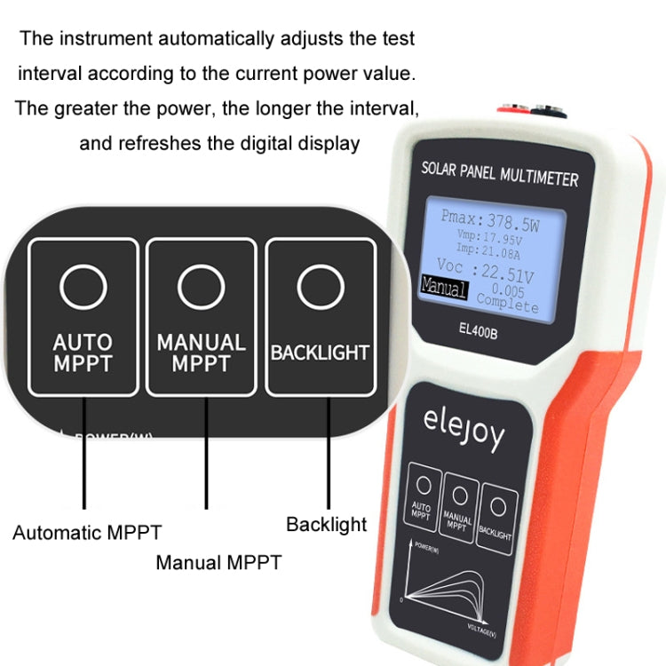 elejoy 400W MPPT Solar Photovoltaic Panel Multimeter Reluova