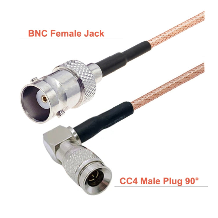 CC4 Male Elbow To BNC Female Connector Cable RG179 Coaxial RF Wire My Store