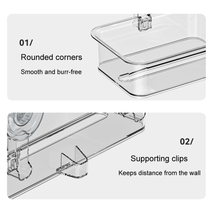 Bathroom No Punch Tissue Organizer Household Wall Mounted Suction Cup Tissue Box Reluova