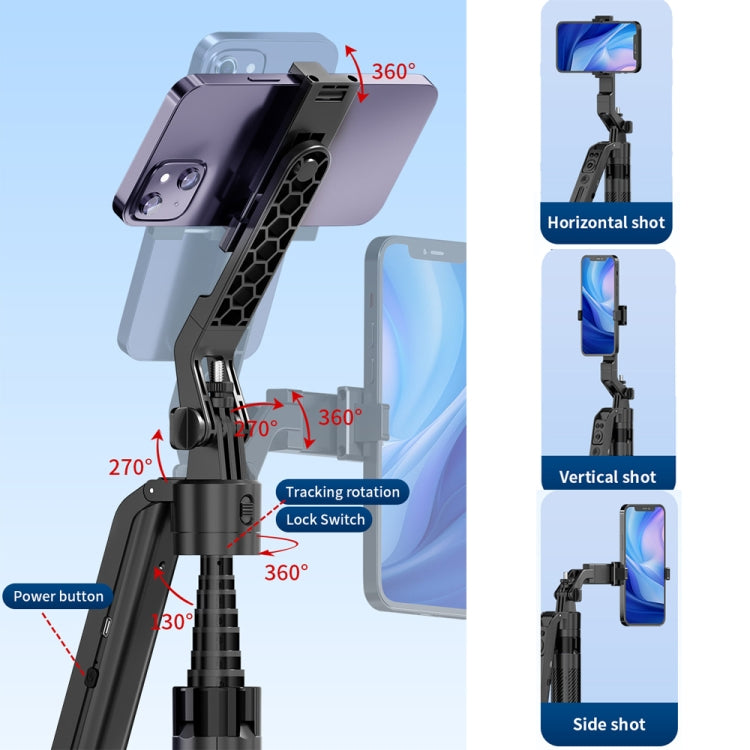 1.8m Smart Face Tracking Selfie Stick 4-axis Anti-shake Tripod with Remote Control