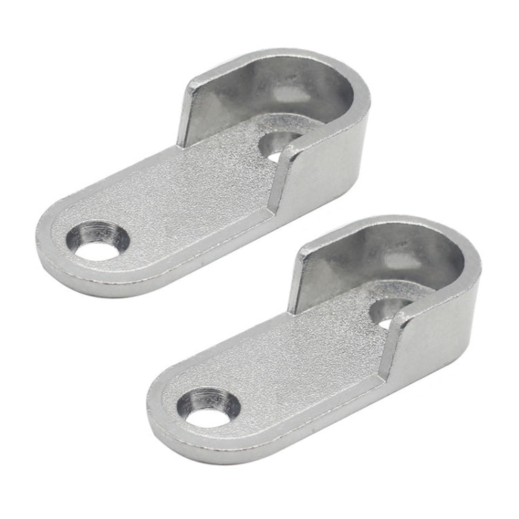 2pcs Wardrobe Closet Rod End Support Bracket Alloy Holder Hardware Furniture Accessories