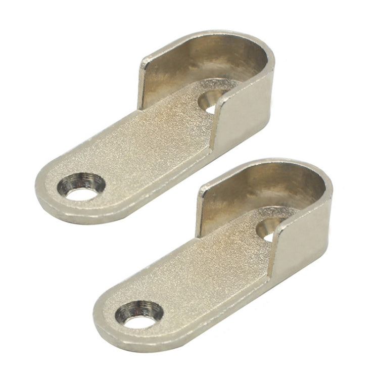 2pcs Wardrobe Closet Rod End Support Bracket Alloy Holder Hardware Furniture Accessories