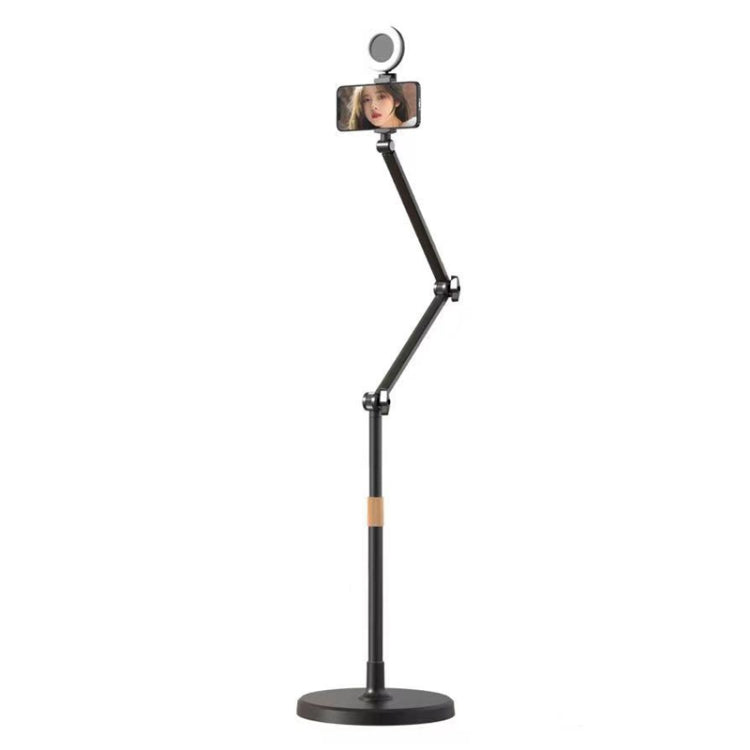 1.7m Mobile Phone Floor Stand Overhead Shooting Holder Retractable Lazy Support