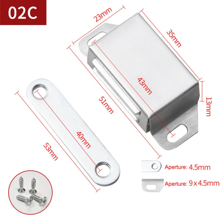 Stainless Steel Magnetic Door Catch Kitchen Cabinet Catches Magnet Latches For Door My Store