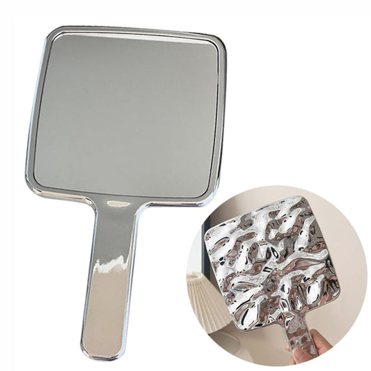 Retro Handheld Cosmetic Mirror Portable Small Mirror