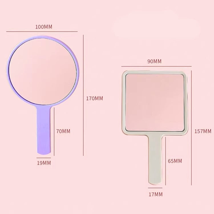 Simple Handheld HD Cosmetic Mirror Portable Handle Mirror My Store