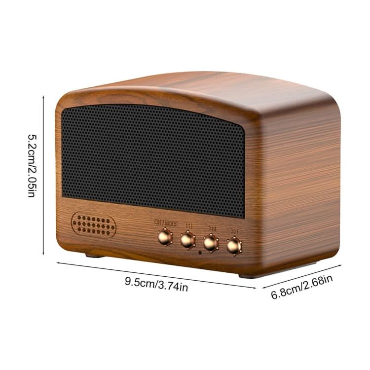 BT11-D Mini Card USB Flash Drive FM Radio Retro Wireless Bluetooth Speaker