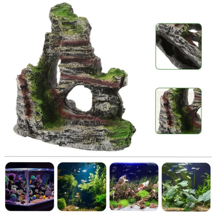 Aquarium Aquascape Accessories Resin Fish Tank Wigwam Landscape Decoration - Reluova