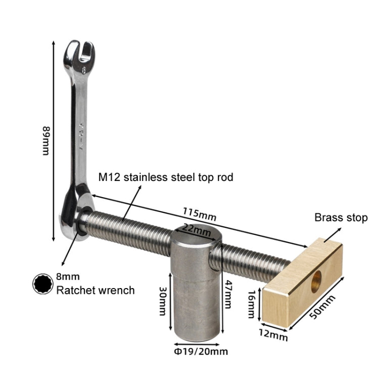 Woodworking Adjustable Desktop Vise Dowel Fast Fixed Clip Clamp Ratchet My Store