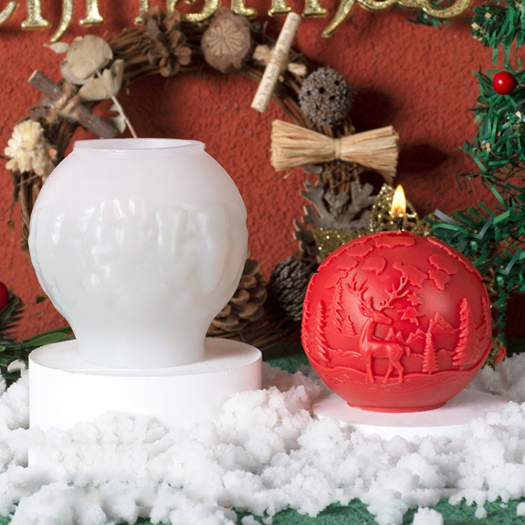 Christmas Ball Elk Scented Candle DIY Mold