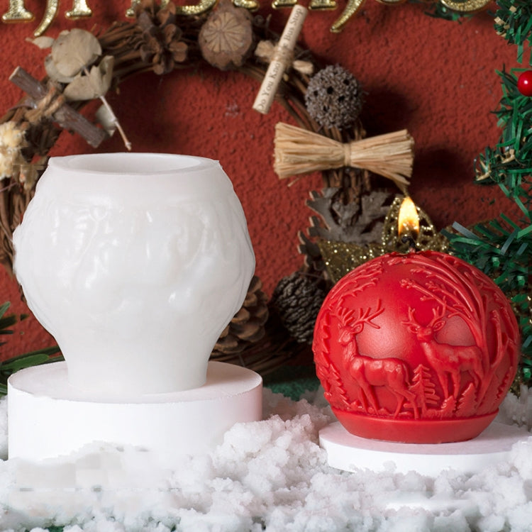 Christmas Ball Elk Scented Candle DIY Mold