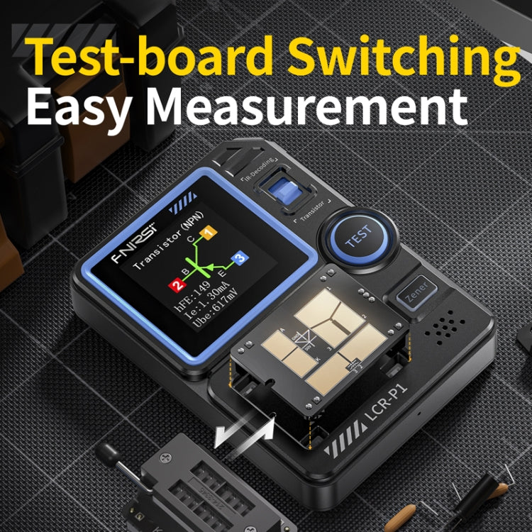 FNIRSI LCR-P1 Transistor Tester Multifunctional Electronic Component Inspection Tool Reluova