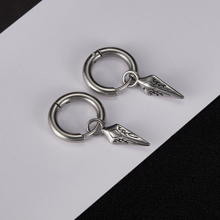 1pair Personalized Vintage Stainless Steel Earrings-Reluova