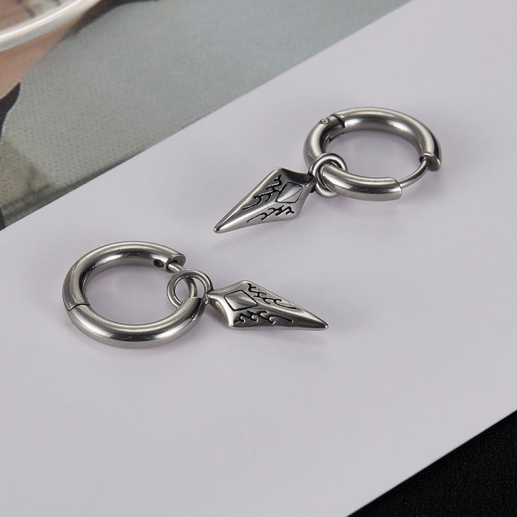 1pair Personalized Vintage Stainless Steel Earrings-Reluova