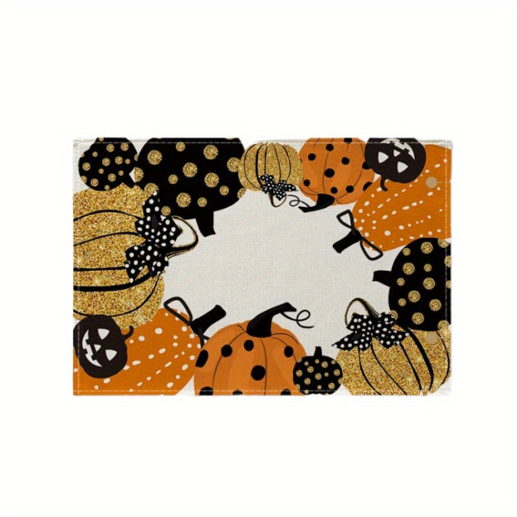 Halloween Cartoon Linen Placemat Kitchen Restaurant Decorative Insulation Pad My Store