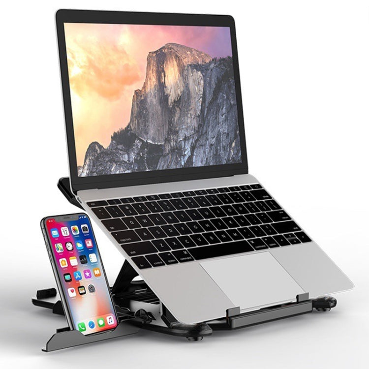 ICE COOREL E5 Laptop Folding And Lifting Cooling Bracket With Mobile Phone Holder My Store